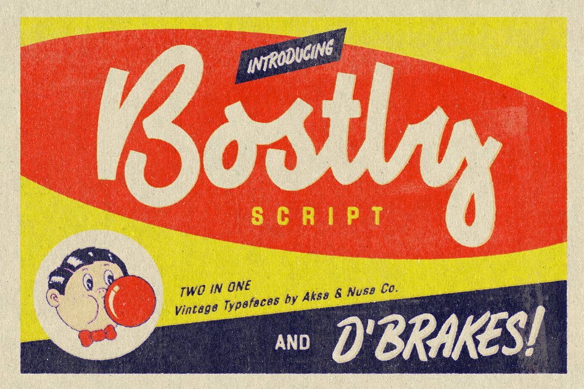 Vintage Fonts Bostly & D'brakes Free Download Free Download Vintage Fonts Bostly & D'brakes Free Download Free Download