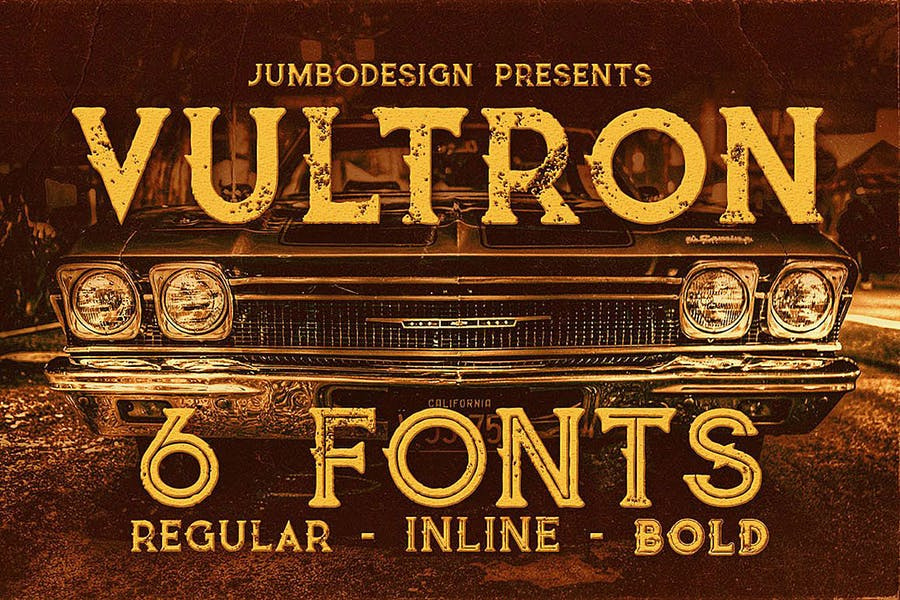 Vultron - Vintage Style Font Free Download Vultron - Vintage Style Font Free Download