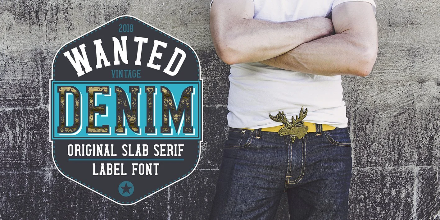 Wanted Denim Font