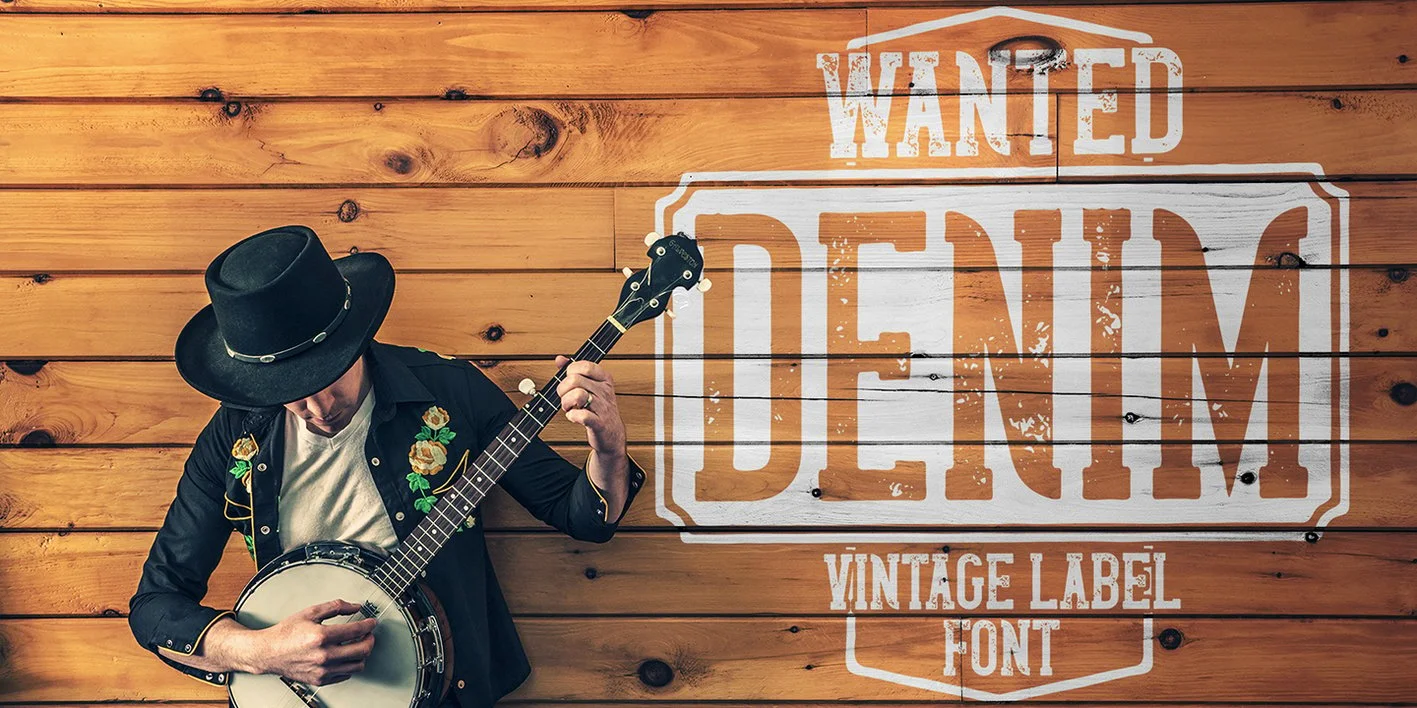 Wanted Denim Font