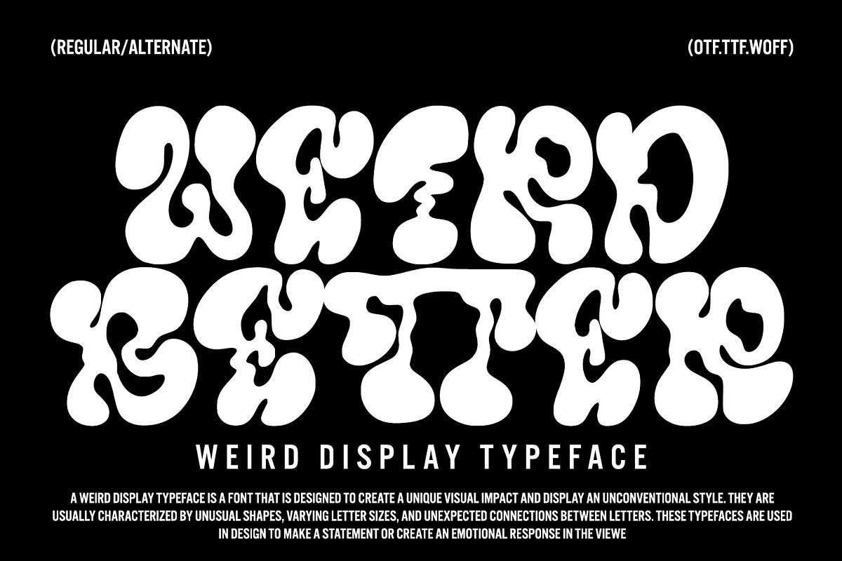 Weird Better - Display Typeface Free Download Free Download Weird Better - Display Typeface Free Download Free Download