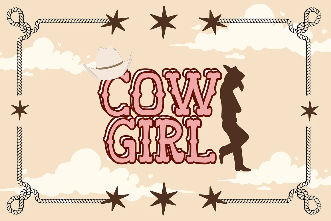 Western is a Western Display Font