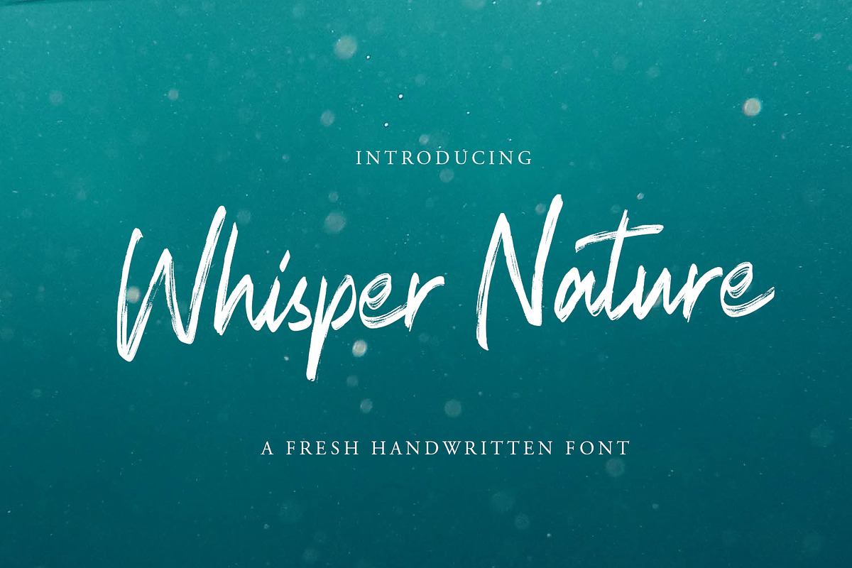Whisper Nature - Brush Script Font Free Download Free Download Whisper Nature - Brush Script Font Free Download Free Download