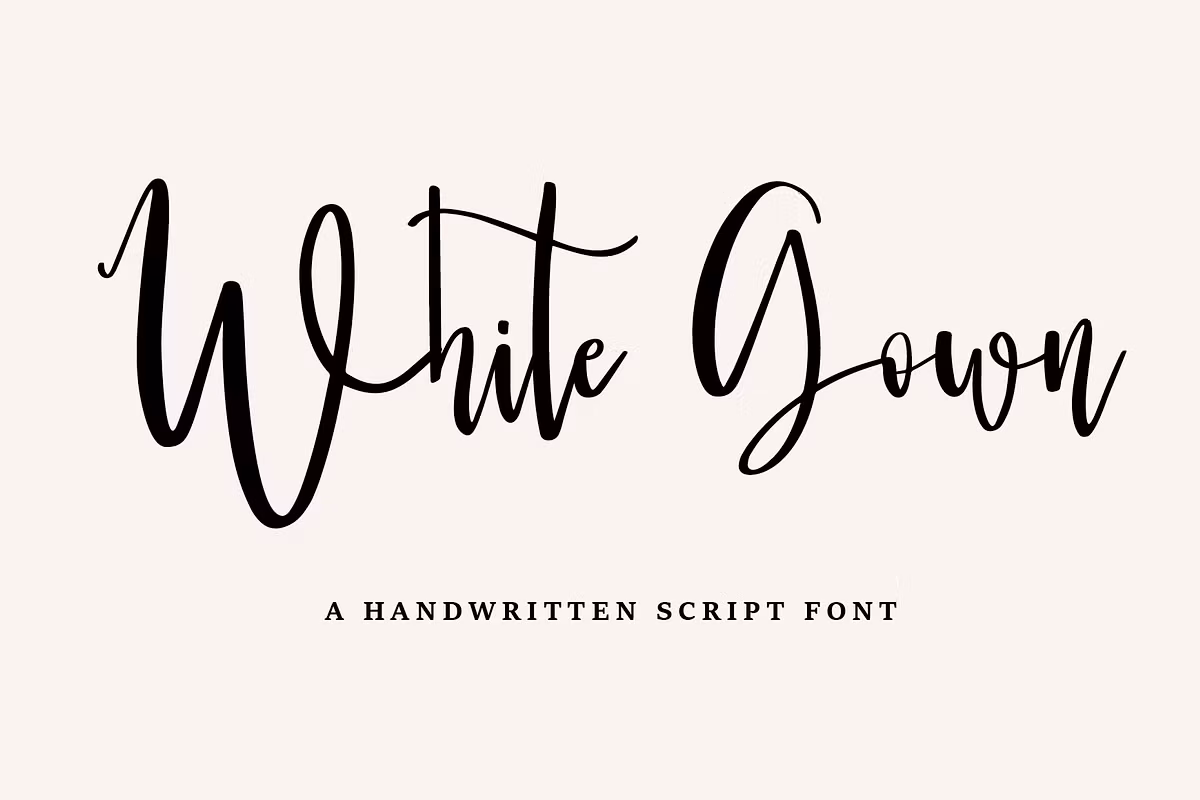 White Gown - handwritten script font Free Download Free Download White Gown - handwritten script font Free Download Free Download