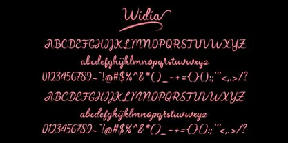 Widia Hand Brush Font
