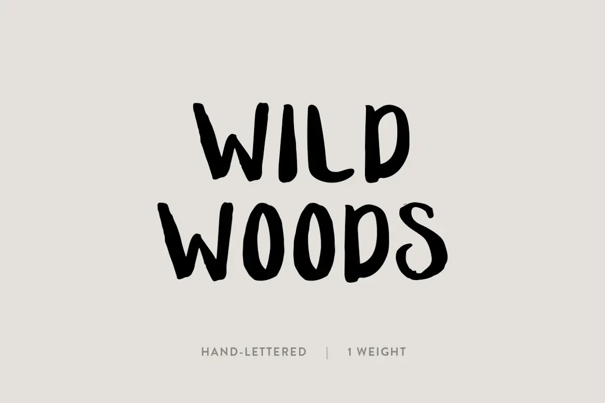 Wild Woods: A Hand-Lettered Font Free Download Free Download Wild Woods: A Hand-Lettered Font Free Download Free Download