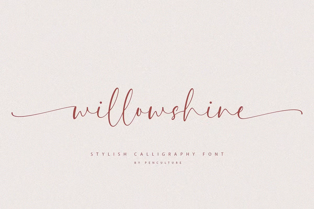 Willowshine Calligraphy Font Free Download Free Download