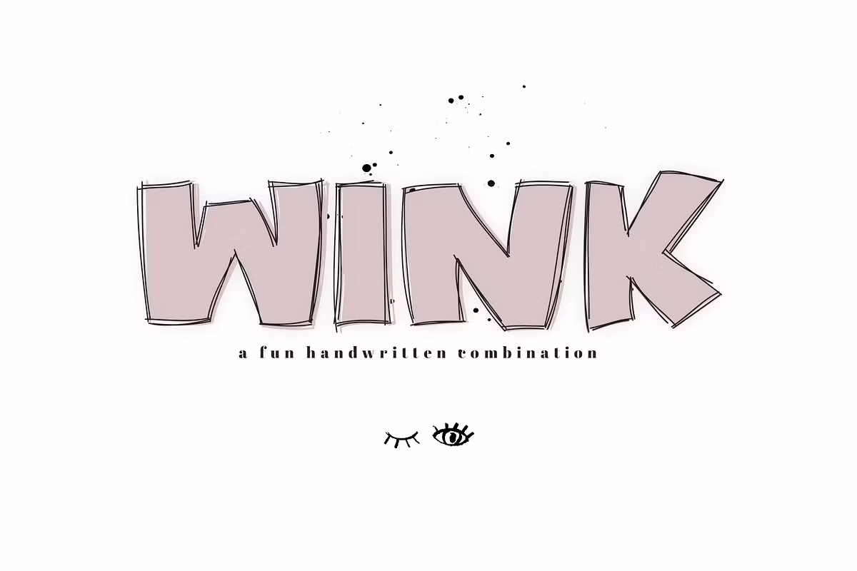 Wink - A Bold Handwritten Font Free Download Free Download Wink - A Bold Handwritten Font Free Download Free Download