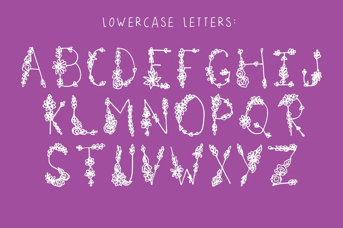 Wonder Floral Font