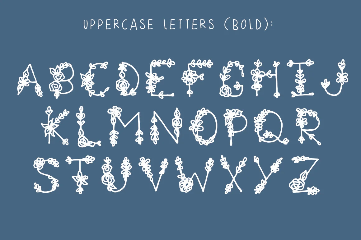 Wonder Floral Font