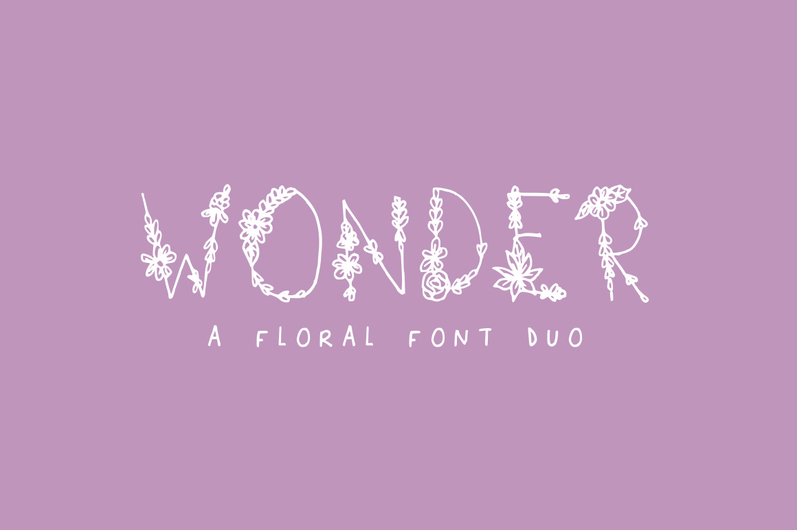 Wonder Floral Font Free Download Wonder Floral Font Free Download