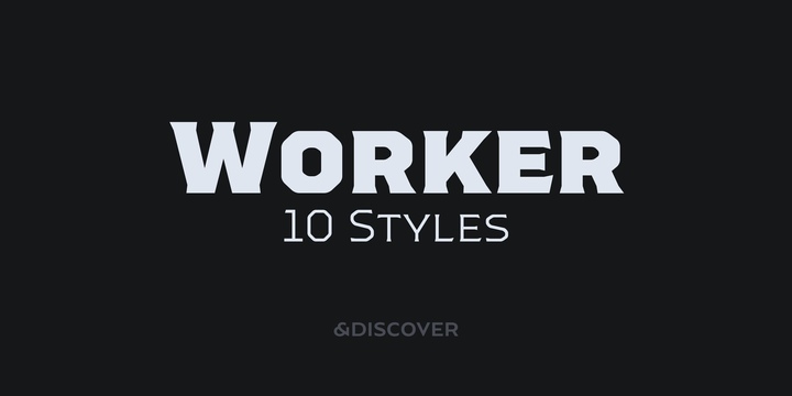 Worker Font Free Download Worker Font Free Download