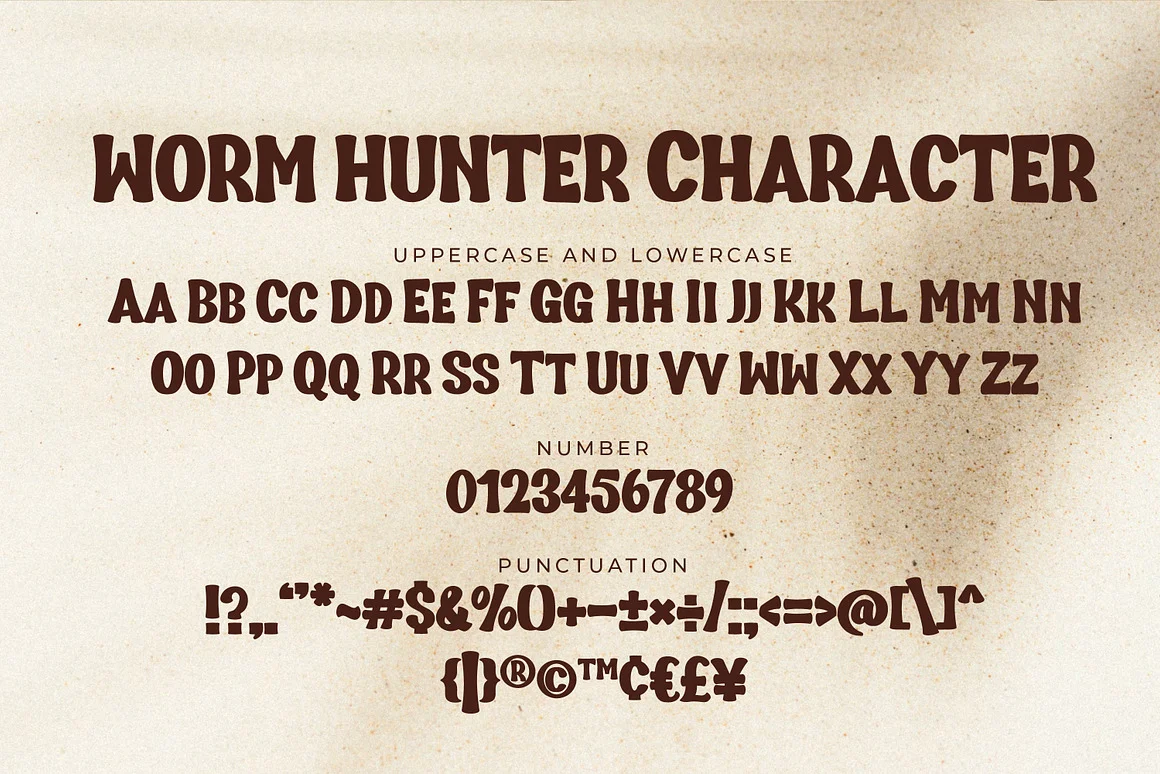Worm Hunter Bold Display Font