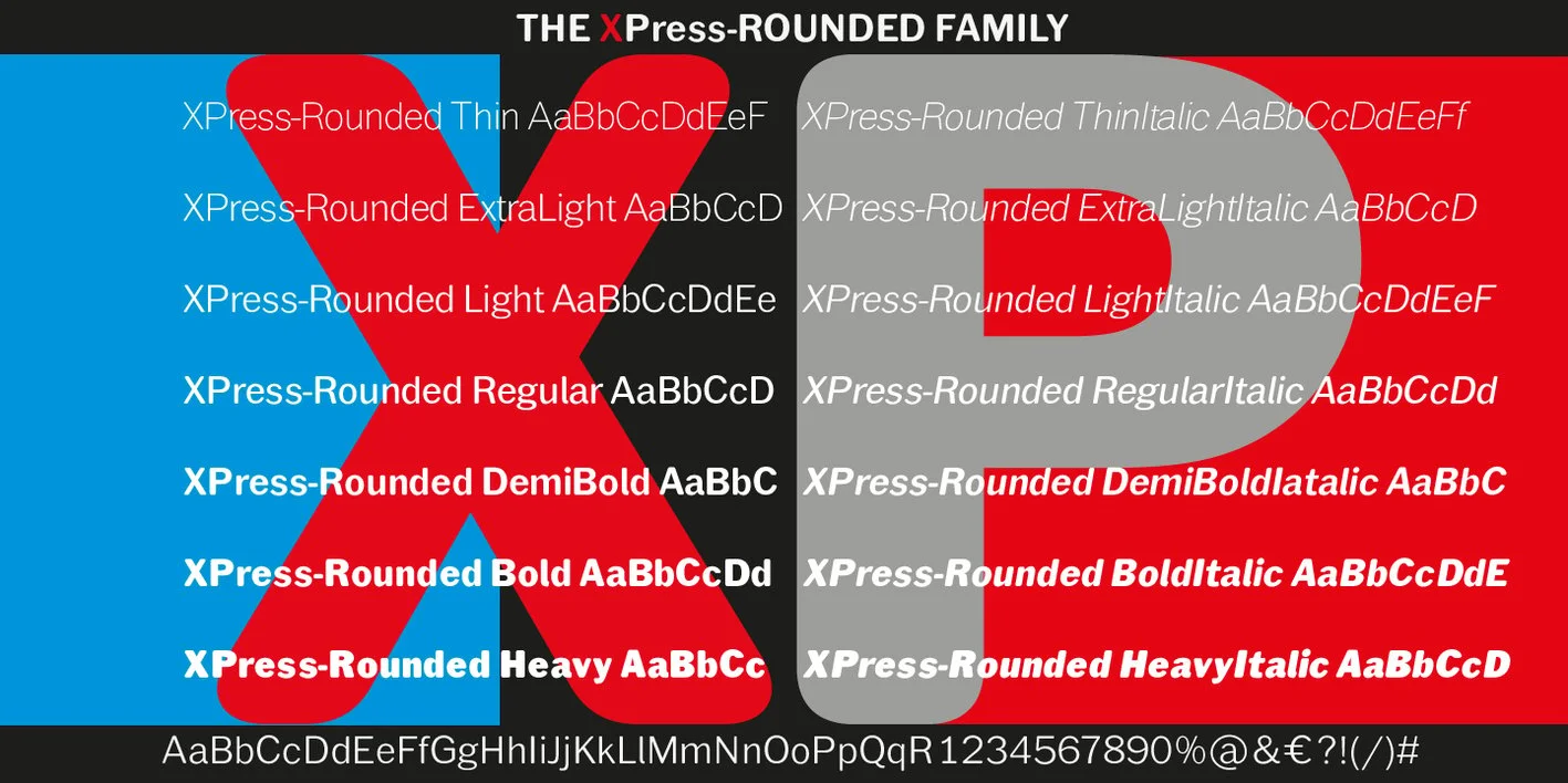 XPress Rounded Font