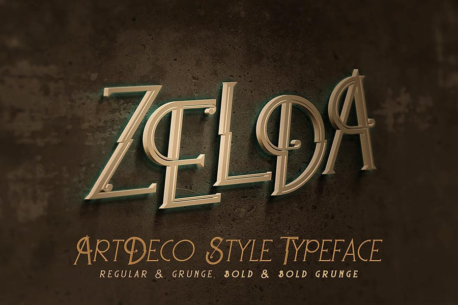 Zelda - ArtDeco Font Free Download Zelda - ArtDeco Font Free Download