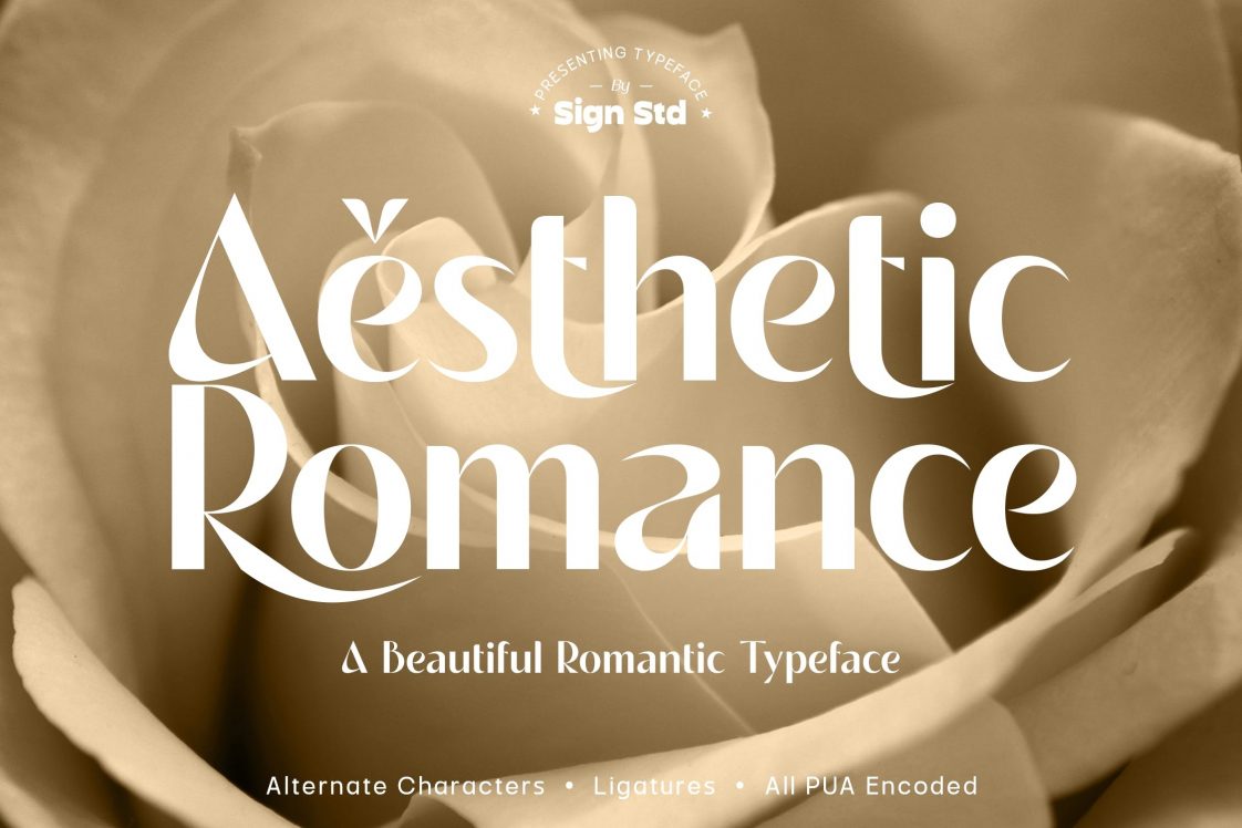 Aesthetic Romance Font Free Download
