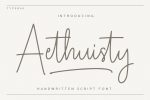 Aethuisty font