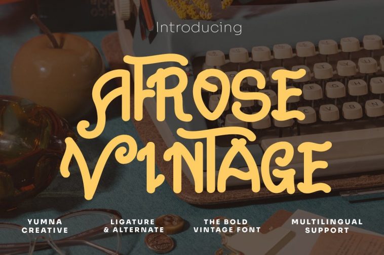 Afrose Vintage font