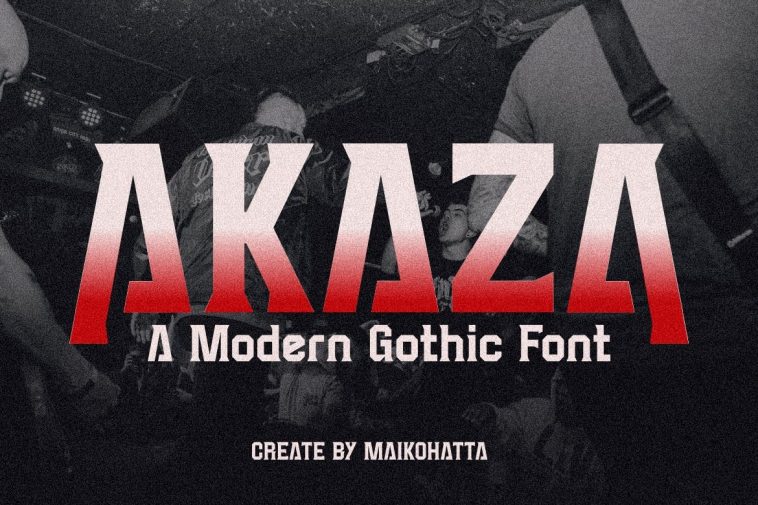Akaza font
