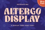 Altergo Display font