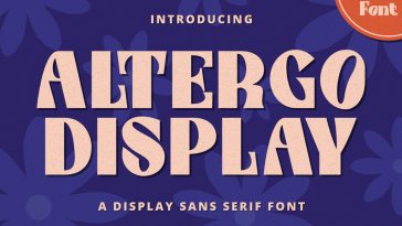 Altergo Display font