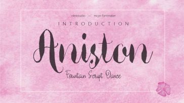 Aniston font