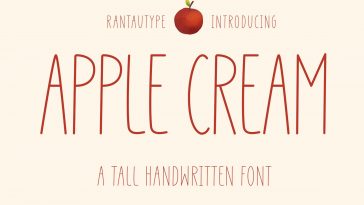 Apple Cream font
