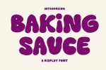 Baking Sauce font