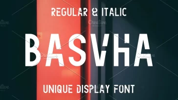 Basvha | Creative San Serif Typeface Free Download