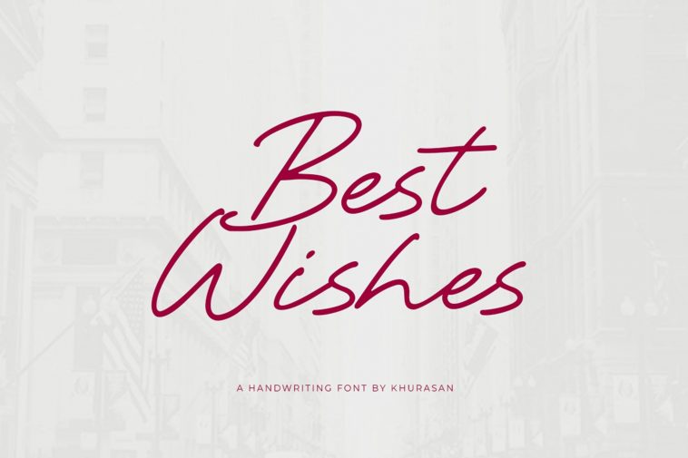 Best Wishes font