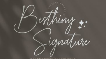 Besthiny Signature font