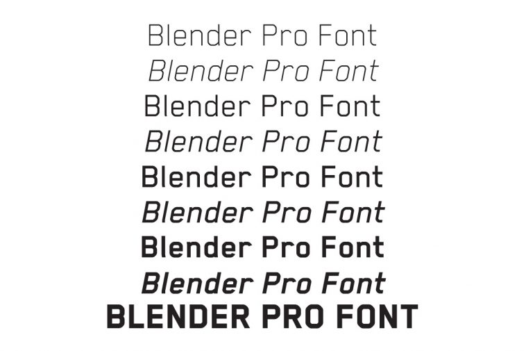 piedestal solid Kinematik Blender Pro Font Free Download