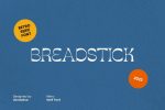 Breadstick font
