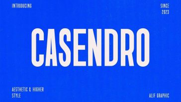 Casendro font