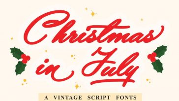 Christmas In July Font Free Download
