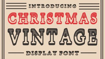 Christmas Vintage Font Free Download