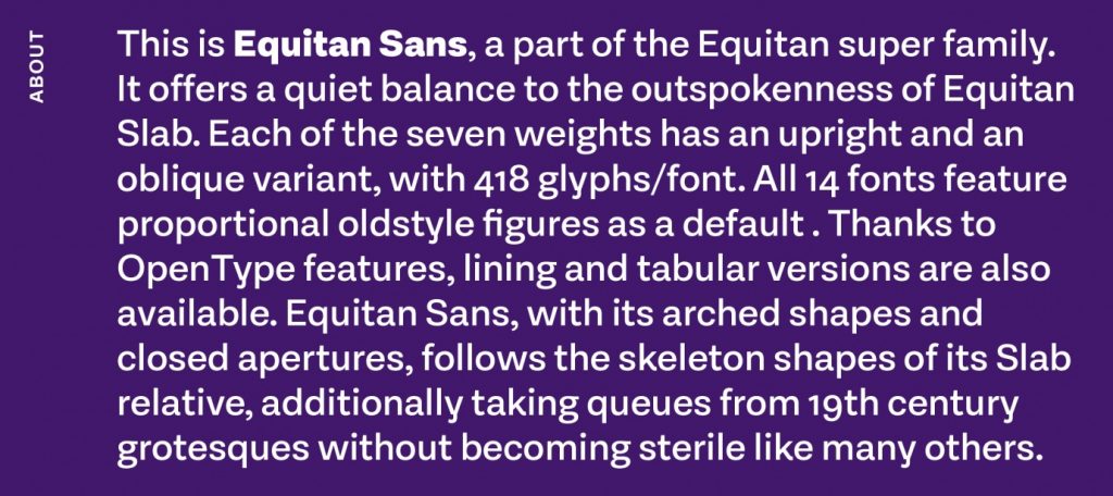 Equitan Sans Font Free Download