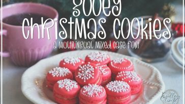 Gooey Christmas Cookies Font Free Download