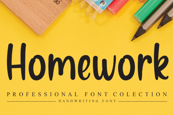 homework stylish font
