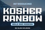 Kosher Ranbow font