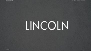 Lincoln Display font
