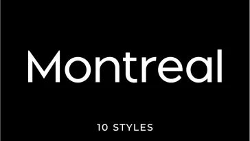 Montreal – Geometric Sans Serif Font Free Download