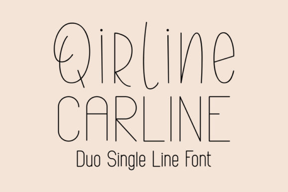 Line free fonts single Free Single