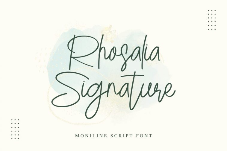 Rhosalia Signature font