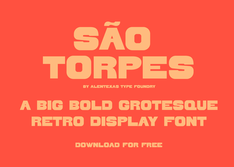 São Torpes Free Display Font Free Download