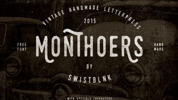 Monthoers Font Free Download